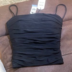 Black crop top